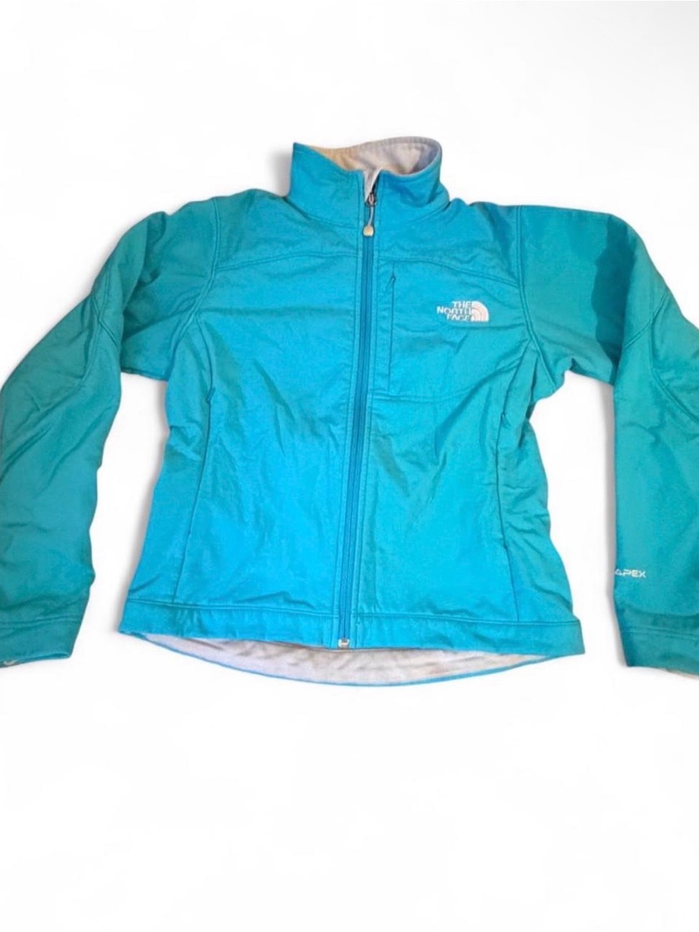 The North Face Teal Zip-Front Softshell Jacket